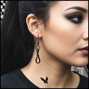 5 For $25💫Alternative Black Links Earrings